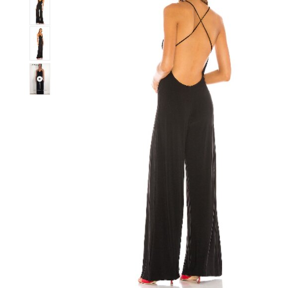 Norma Kamali - Low Back Slip Jumpsuit - Picture 2 of 5